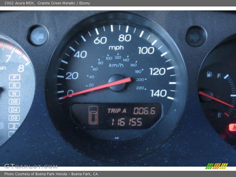 Granite Green Metallic / Ebony 2002 Acura MDX