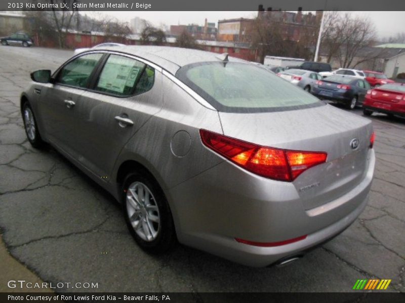 Satin Metal Metallic / Beige 2013 Kia Optima LX