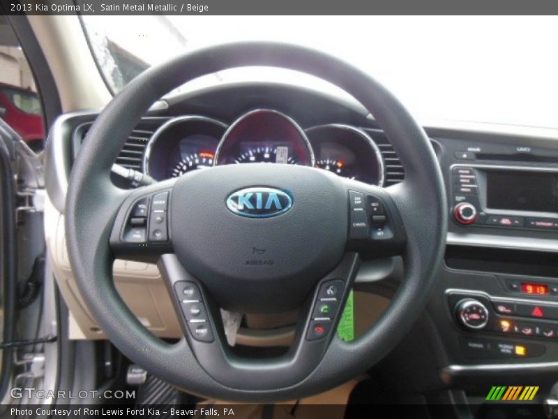 Satin Metal Metallic / Beige 2013 Kia Optima LX
