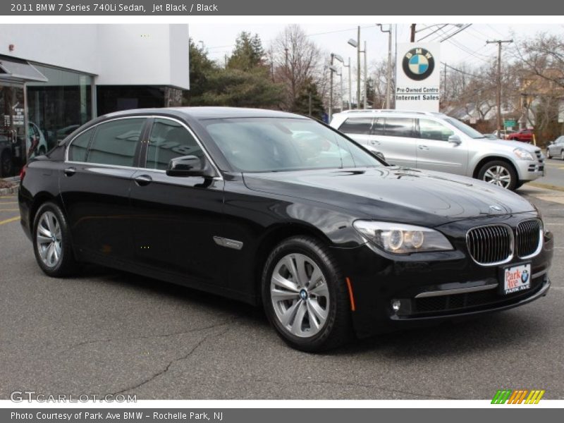 Jet Black / Black 2011 BMW 7 Series 740Li Sedan