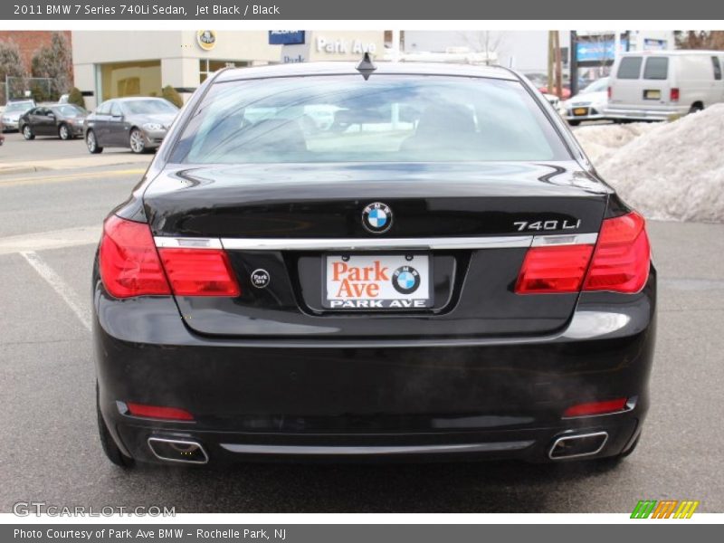 Jet Black / Black 2011 BMW 7 Series 740Li Sedan