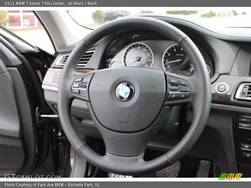 Jet Black / Black 2011 BMW 7 Series 740Li Sedan