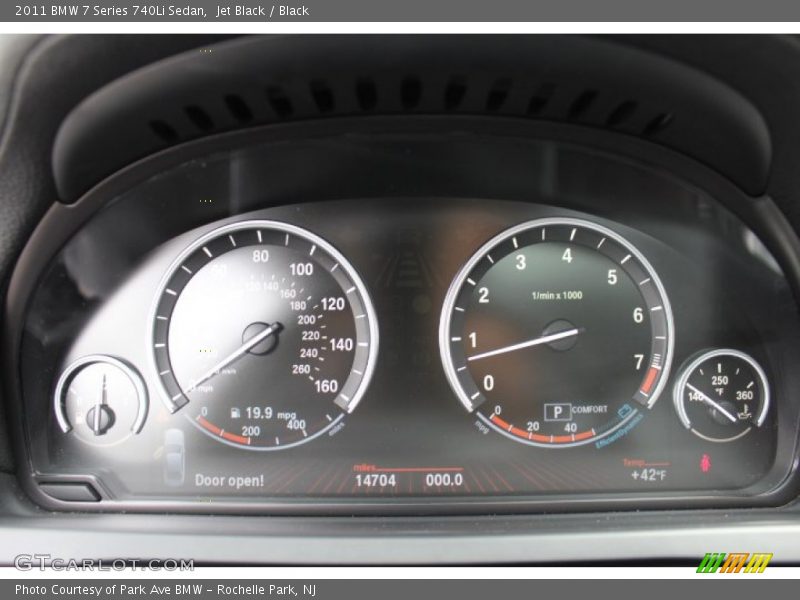 Jet Black / Black 2011 BMW 7 Series 740Li Sedan