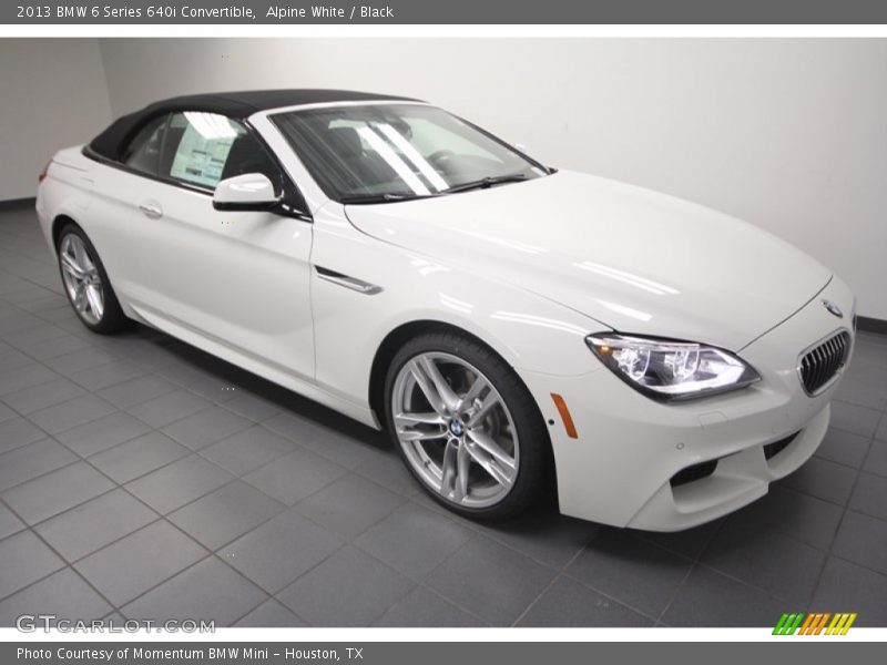 Alpine White / Black 2013 BMW 6 Series 640i Convertible