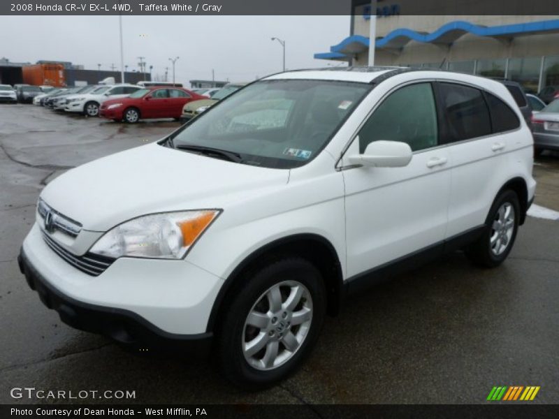 Taffeta White / Gray 2008 Honda CR-V EX-L 4WD