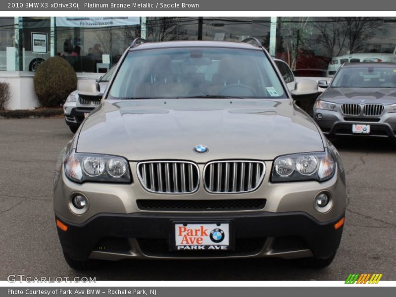 Platinum Bronze Metallic / Saddle Brown 2010 BMW X3 xDrive30i