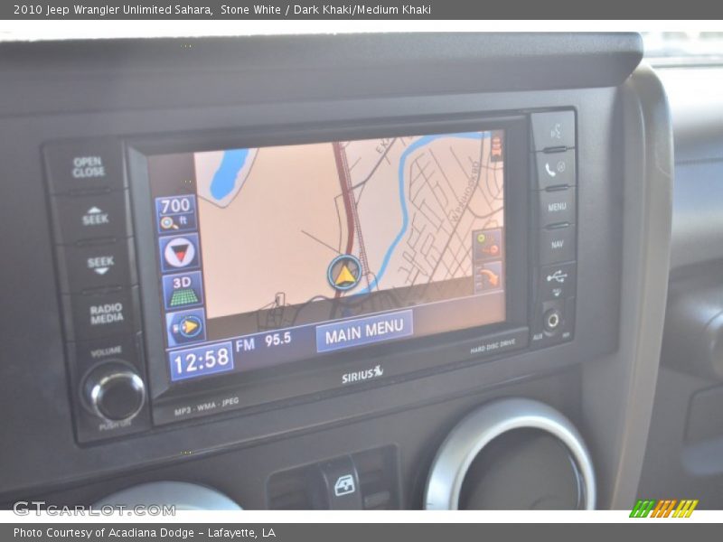 Stone White / Dark Khaki/Medium Khaki 2010 Jeep Wrangler Unlimited Sahara