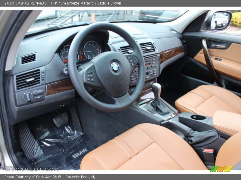 Platinum Bronze Metallic / Saddle Brown 2010 BMW X3 xDrive30i