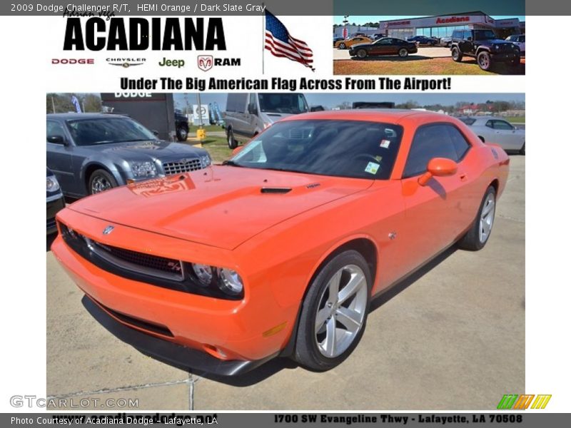 HEMI Orange / Dark Slate Gray 2009 Dodge Challenger R/T