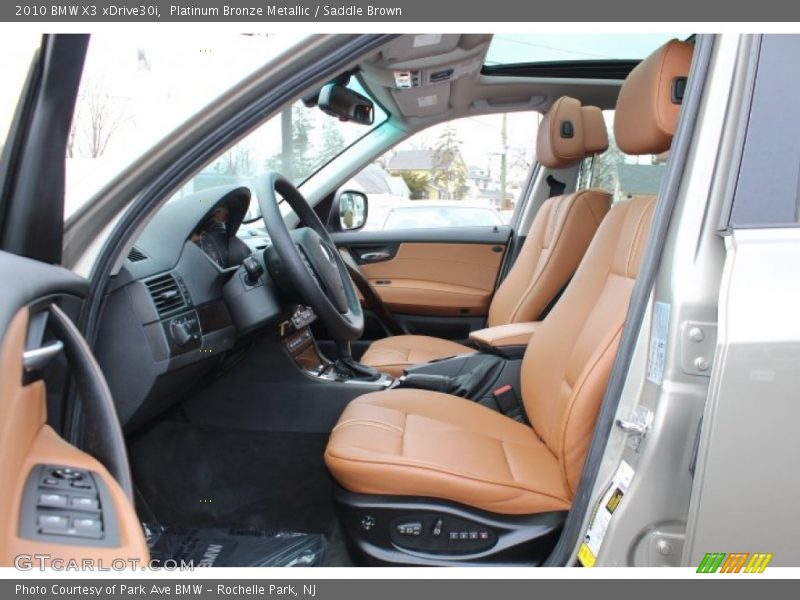 Platinum Bronze Metallic / Saddle Brown 2010 BMW X3 xDrive30i