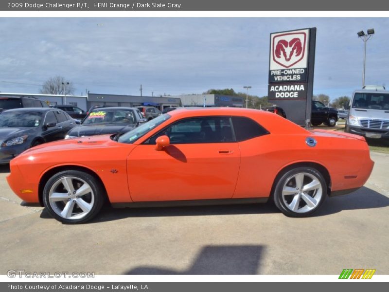 HEMI Orange / Dark Slate Gray 2009 Dodge Challenger R/T