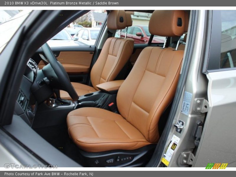 Platinum Bronze Metallic / Saddle Brown 2010 BMW X3 xDrive30i