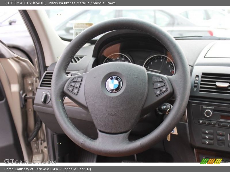 Platinum Bronze Metallic / Saddle Brown 2010 BMW X3 xDrive30i