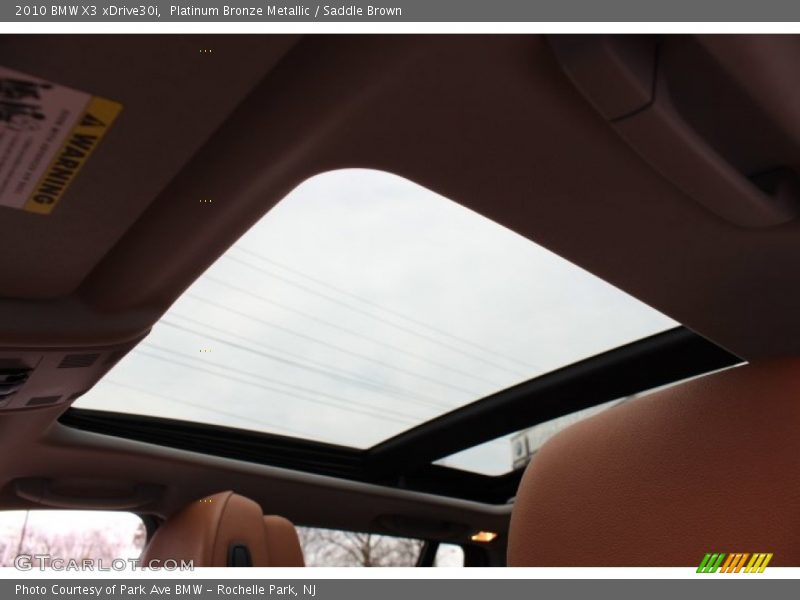 Platinum Bronze Metallic / Saddle Brown 2010 BMW X3 xDrive30i