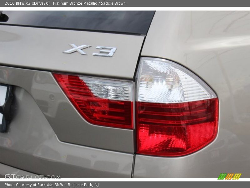 Platinum Bronze Metallic / Saddle Brown 2010 BMW X3 xDrive30i