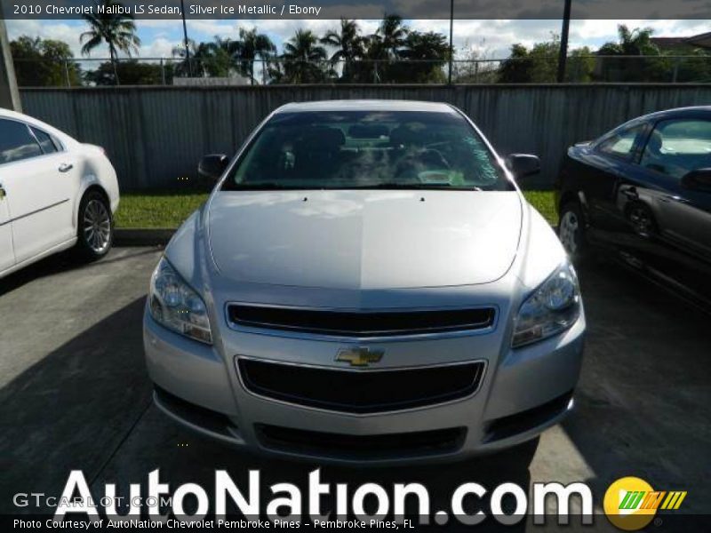Silver Ice Metallic / Ebony 2010 Chevrolet Malibu LS Sedan