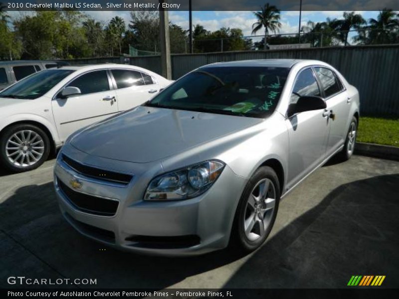 Silver Ice Metallic / Ebony 2010 Chevrolet Malibu LS Sedan