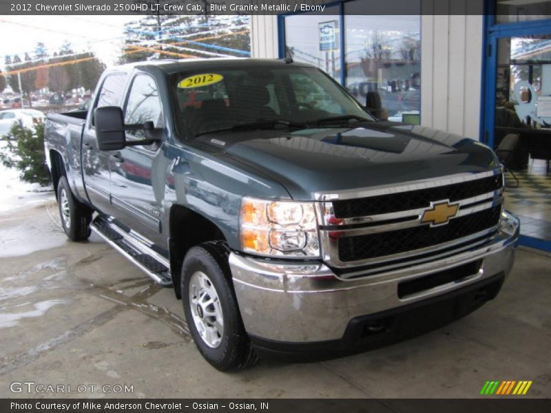 Blue Granite Metallic / Ebony 2012 Chevrolet Silverado 2500HD LT Crew Cab