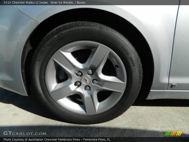 Silver Ice Metallic / Ebony 2010 Chevrolet Malibu LS Sedan