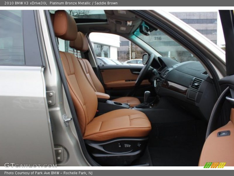 Platinum Bronze Metallic / Saddle Brown 2010 BMW X3 xDrive30i