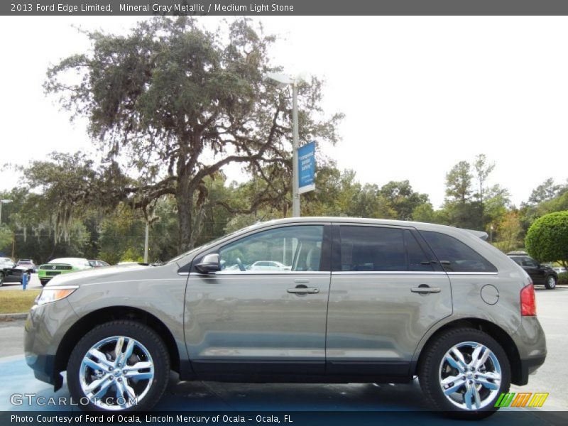 Mineral Gray Metallic / Medium Light Stone 2013 Ford Edge Limited