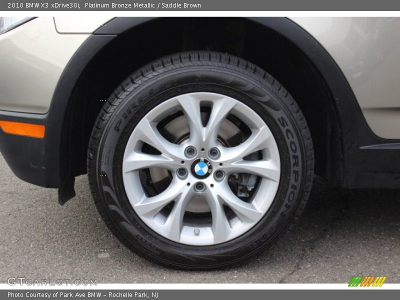 Platinum Bronze Metallic / Saddle Brown 2010 BMW X3 xDrive30i