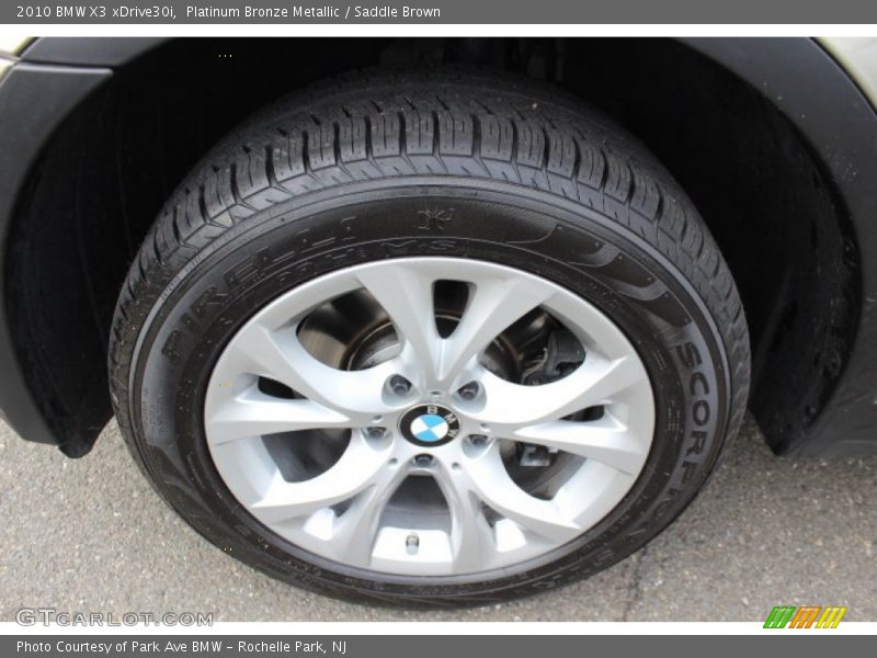 Platinum Bronze Metallic / Saddle Brown 2010 BMW X3 xDrive30i