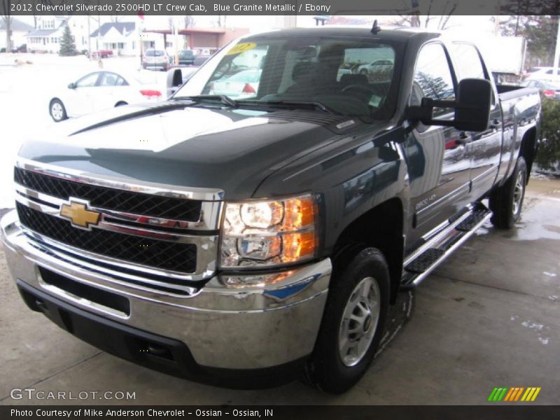 Blue Granite Metallic / Ebony 2012 Chevrolet Silverado 2500HD LT Crew Cab