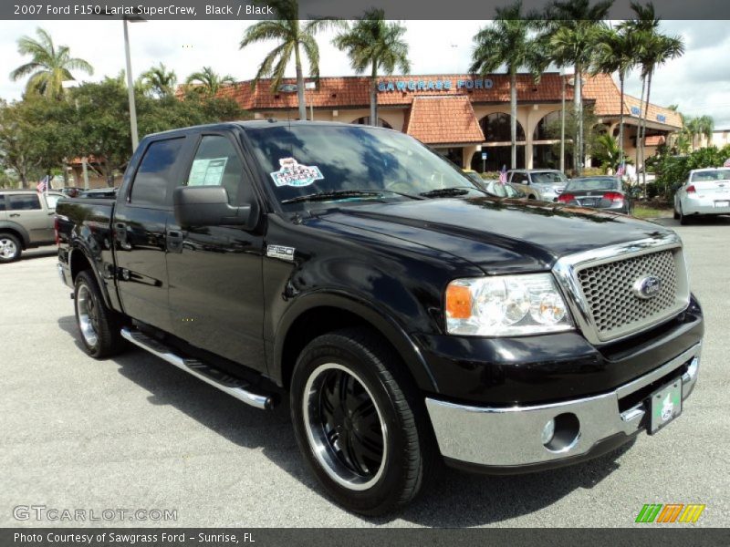 Black / Black 2007 Ford F150 Lariat SuperCrew