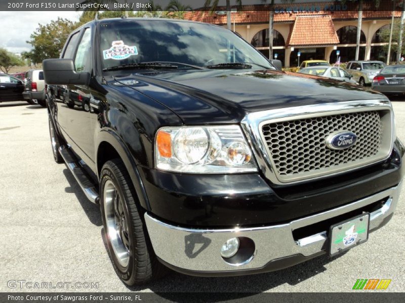 Black / Black 2007 Ford F150 Lariat SuperCrew