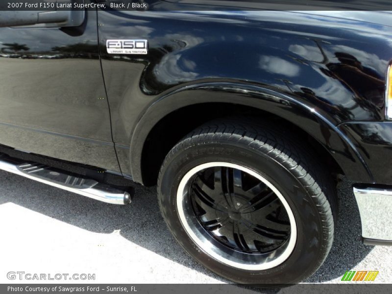Black / Black 2007 Ford F150 Lariat SuperCrew