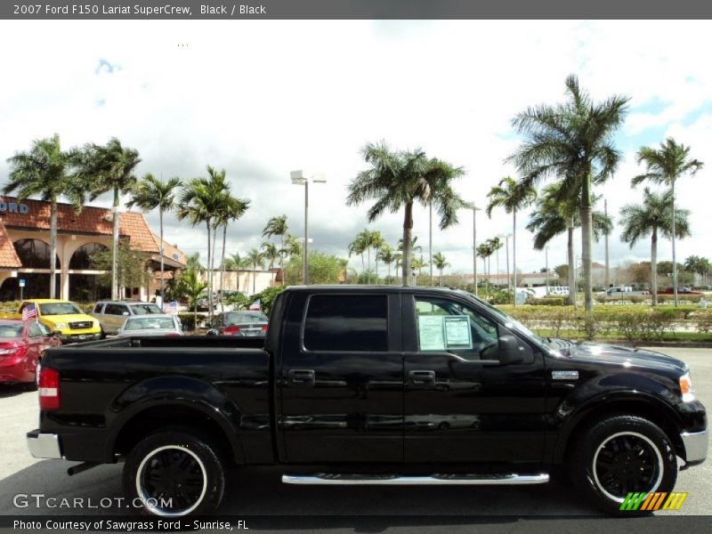 Black / Black 2007 Ford F150 Lariat SuperCrew