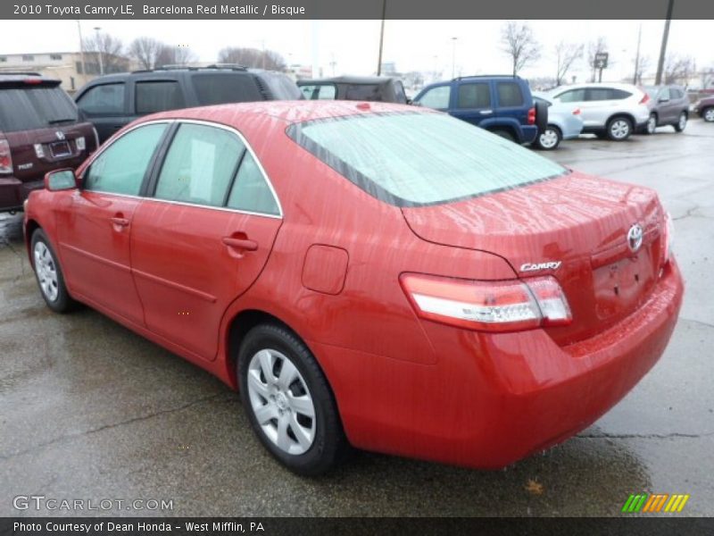 Barcelona Red Metallic / Bisque 2010 Toyota Camry LE