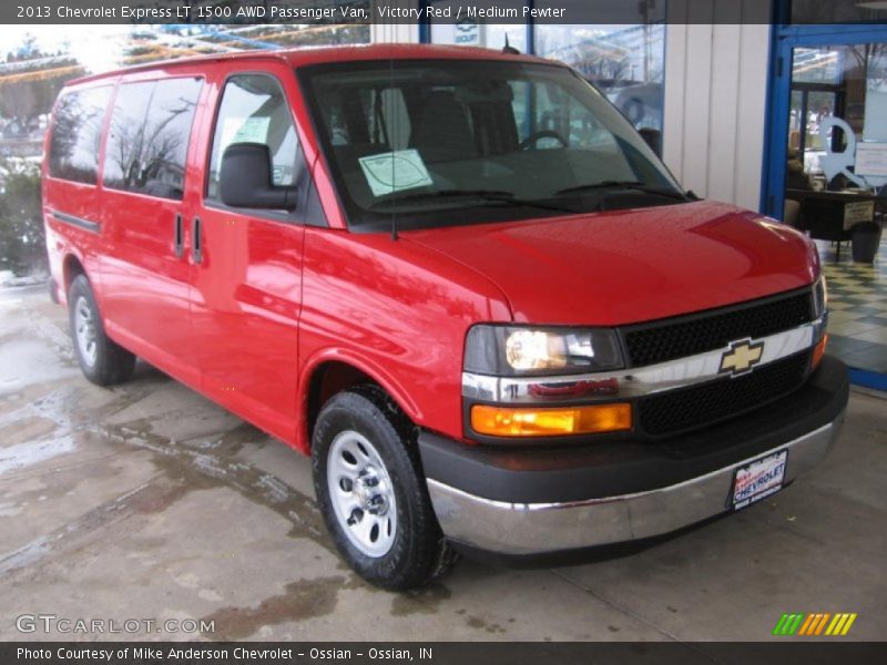 Victory Red / Medium Pewter 2013 Chevrolet Express LT 1500 AWD Passenger Van