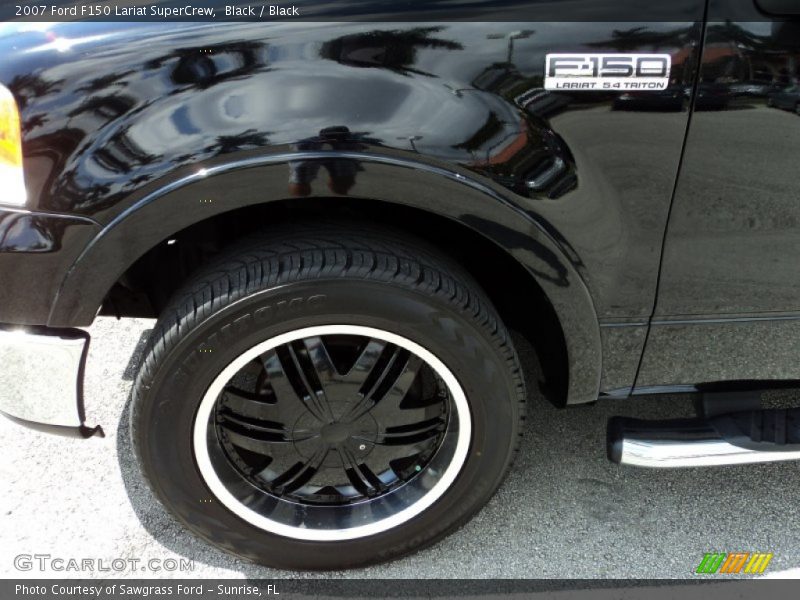 Black / Black 2007 Ford F150 Lariat SuperCrew