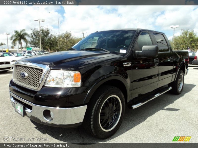 Black / Black 2007 Ford F150 Lariat SuperCrew