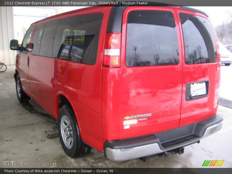 Victory Red / Medium Pewter 2013 Chevrolet Express LT 1500 AWD Passenger Van