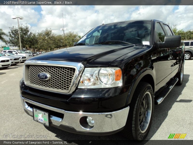 Black / Black 2007 Ford F150 Lariat SuperCrew