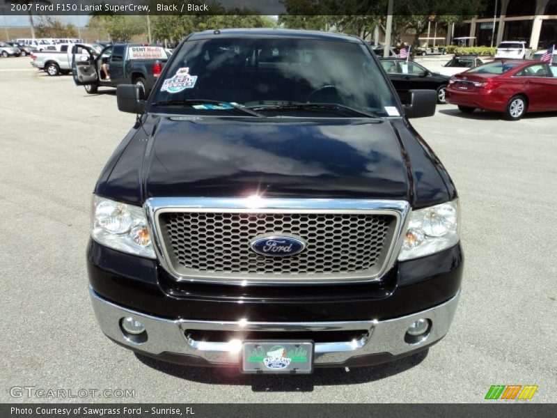 Black / Black 2007 Ford F150 Lariat SuperCrew