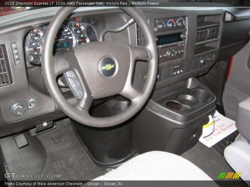 Dashboard of 2013 Express LT 1500 AWD Passenger Van