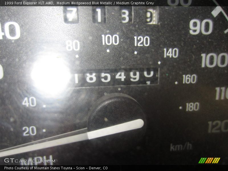 Medium Wedgewood Blue Metallic / Medium Graphite Grey 1999 Ford Explorer XLT AWD