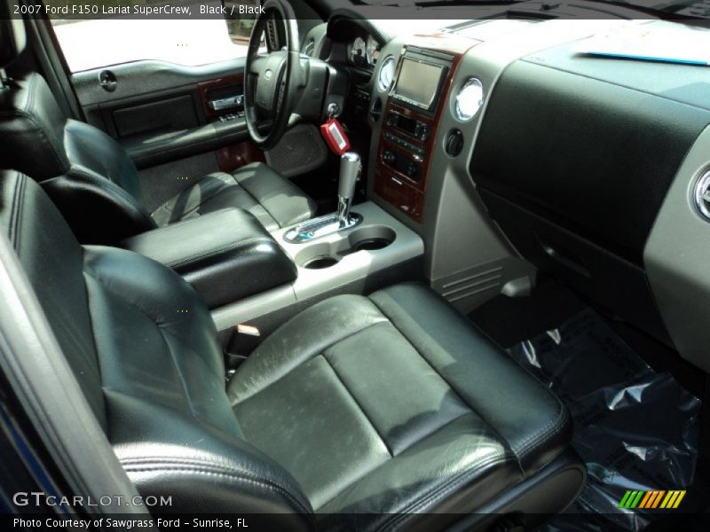 Black / Black 2007 Ford F150 Lariat SuperCrew