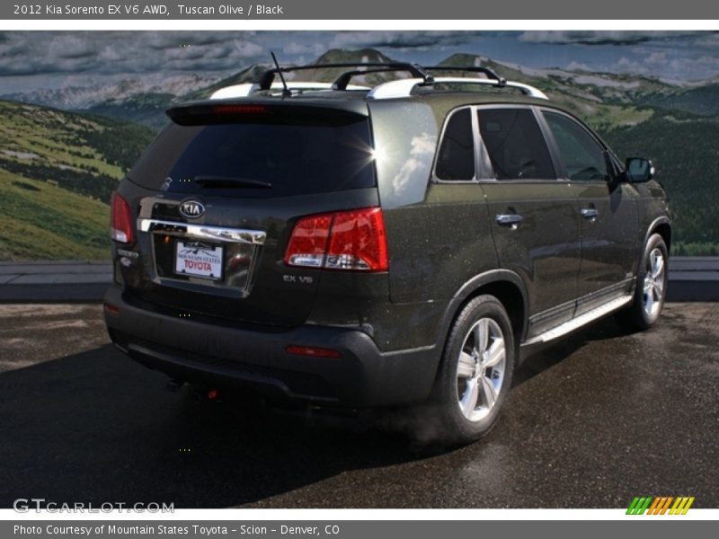 Tuscan Olive / Black 2012 Kia Sorento EX V6 AWD