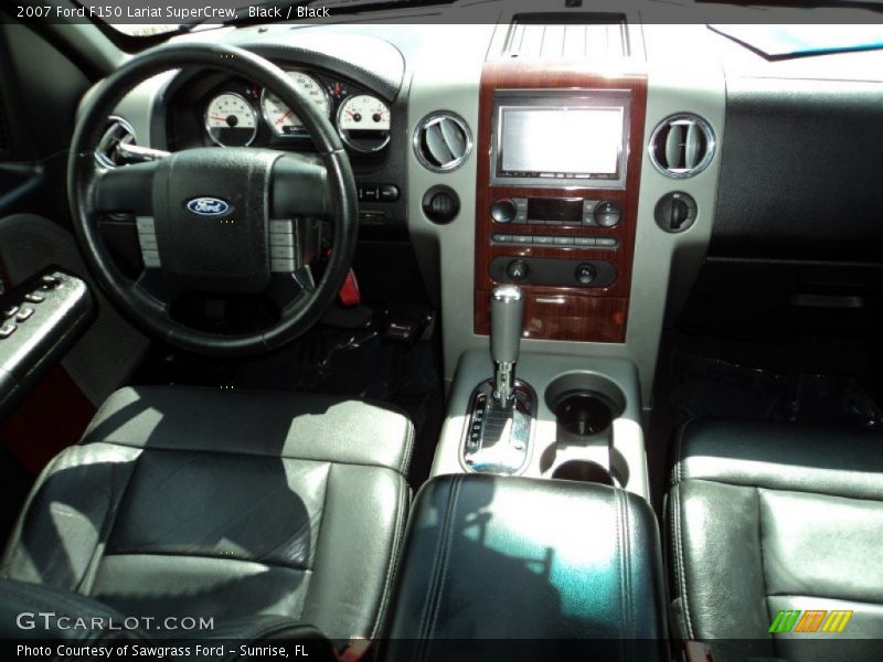 Black / Black 2007 Ford F150 Lariat SuperCrew