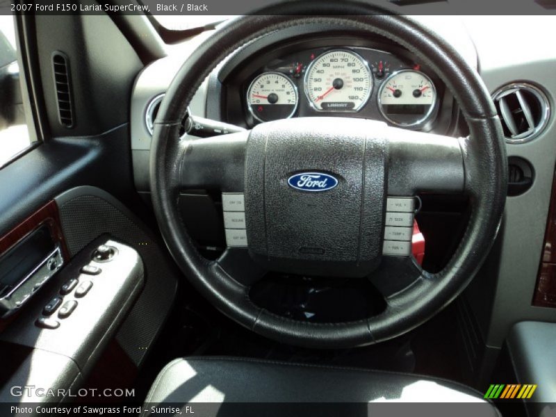 Black / Black 2007 Ford F150 Lariat SuperCrew
