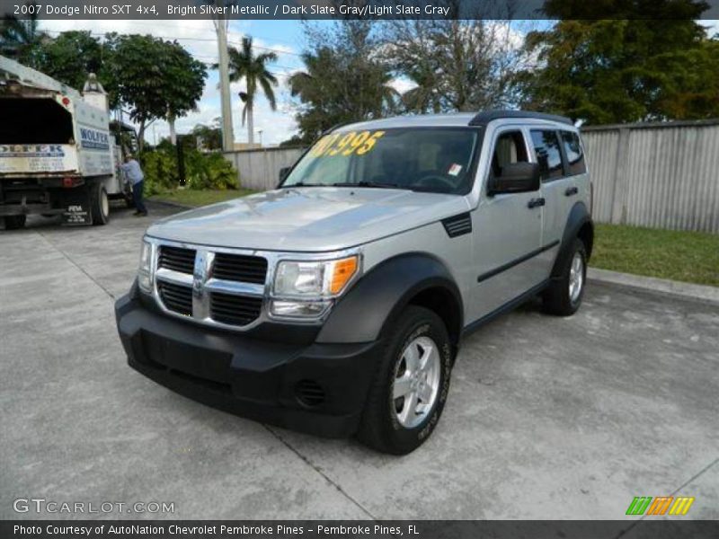 Bright Silver Metallic / Dark Slate Gray/Light Slate Gray 2007 Dodge Nitro SXT 4x4