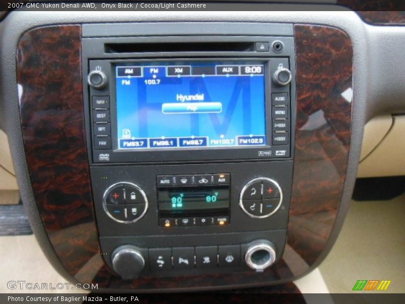 Onyx Black / Cocoa/Light Cashmere 2007 GMC Yukon Denali AWD