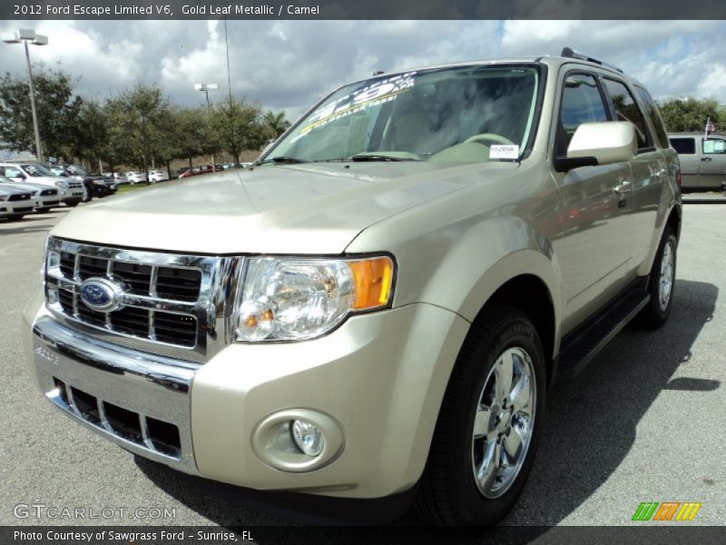 Gold Leaf Metallic / Camel 2012 Ford Escape Limited V6