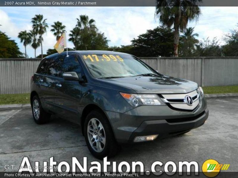 Nimbus Gray Metallic / Parchment 2007 Acura MDX