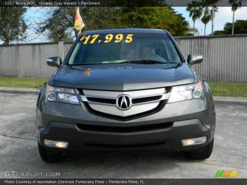 Nimbus Gray Metallic / Parchment 2007 Acura MDX